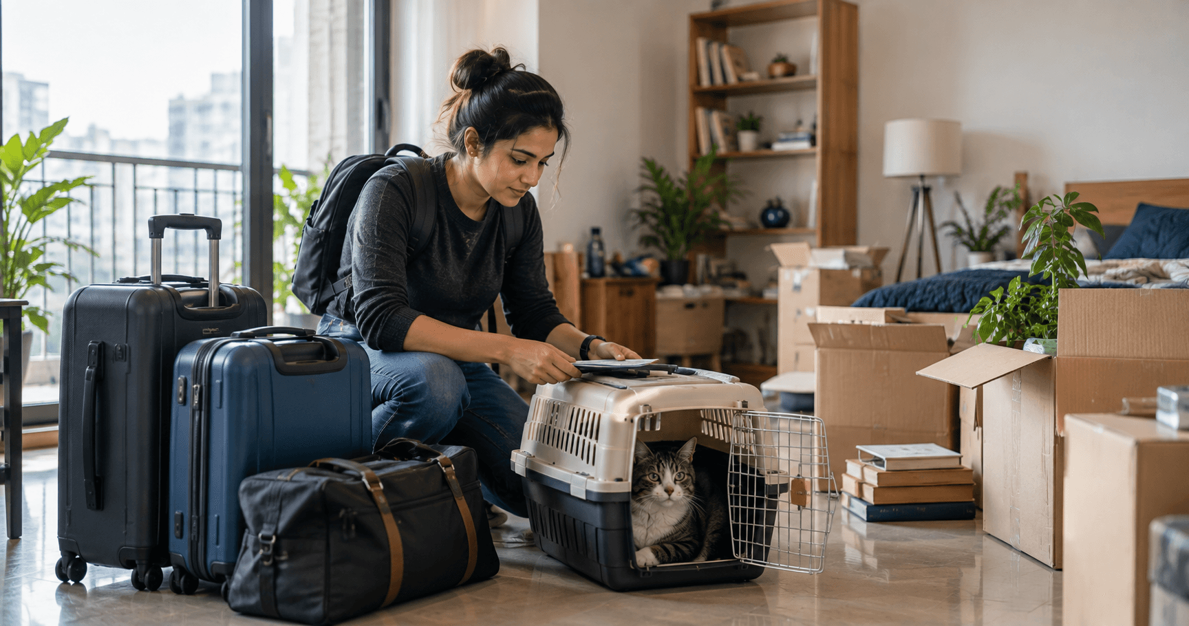 Employee relocation between Indian cities with cat relocation support